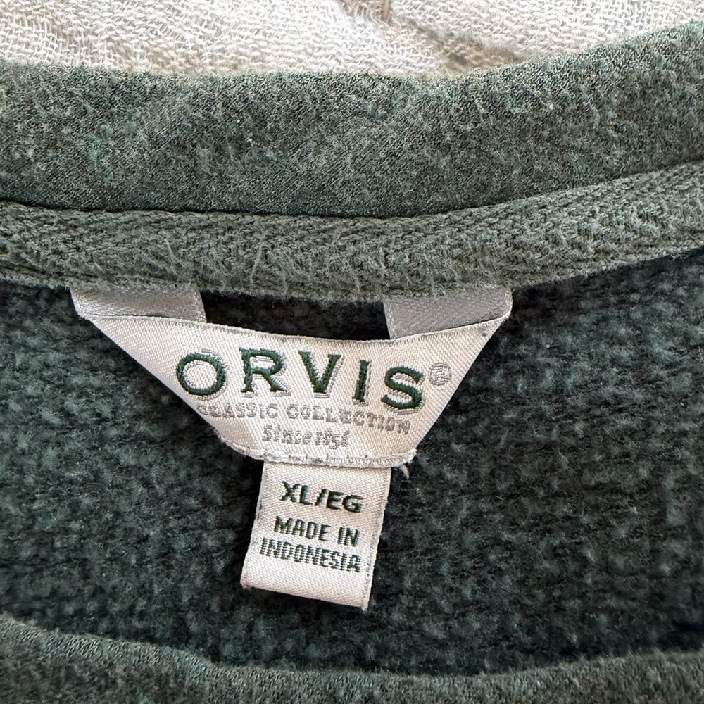 Orvis Forest Green Pullover